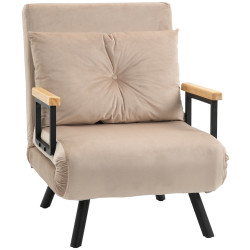 Раскладное кресло Homcom 839-834V00BG (Beige) Thumb
