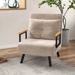 Раскладное кресло Homcom 839-834V00BG (Beige) Thumb