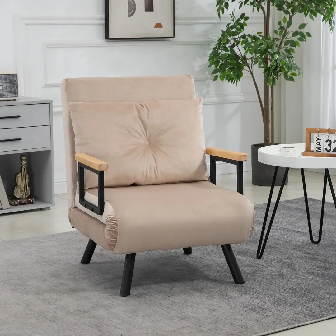 Раскладное кресло Homcom 839-834V00BG (Beige)