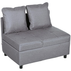 Fotoliu extensibil Homcom 839-859V01CG (Dark Grey) Thumb