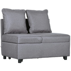 Fotoliu extensibil Homcom 839-859V01CG (Dark Grey) Thumb