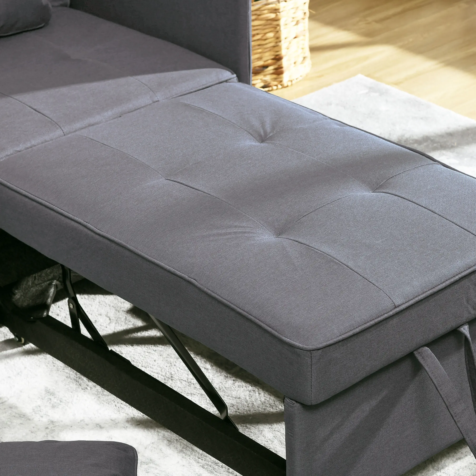Fotoliu extensibil Homcom 839-859V01CG (Dark Grey) - 6