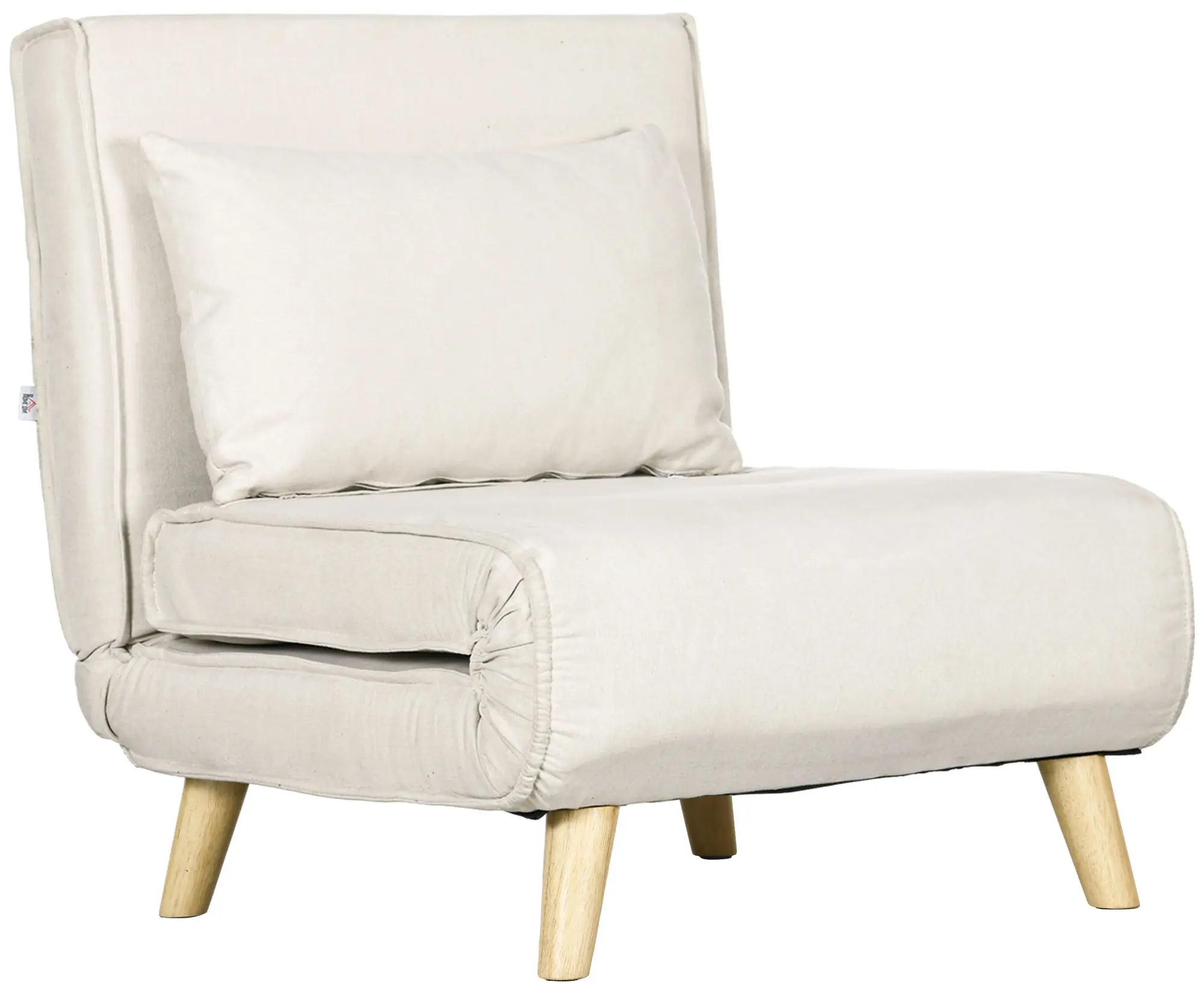Fotoliu extensibil Homcom 839-875V00CW (Cream White) - 3