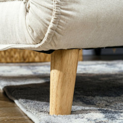Fotoliu extensibil Homcom 839-875V00CW (Cream White) Thumb