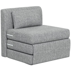 Fotoliu extensibil Homcom 83B-076V00GY (Grey) Thumb