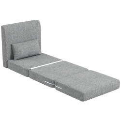 Fotoliu extensibil Homcom 83B-076V00GY (Grey) Thumb