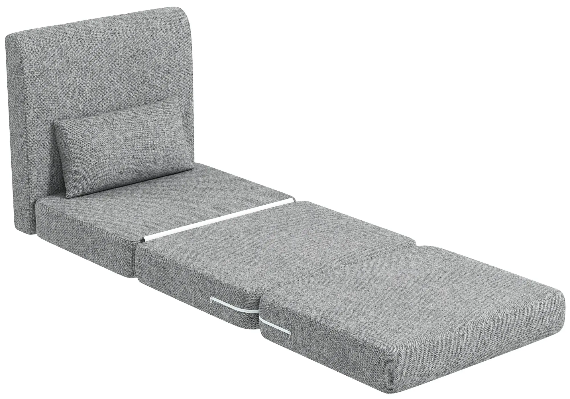 Fotoliu extensibil Homcom 83B-076V00GY (Grey) - 3