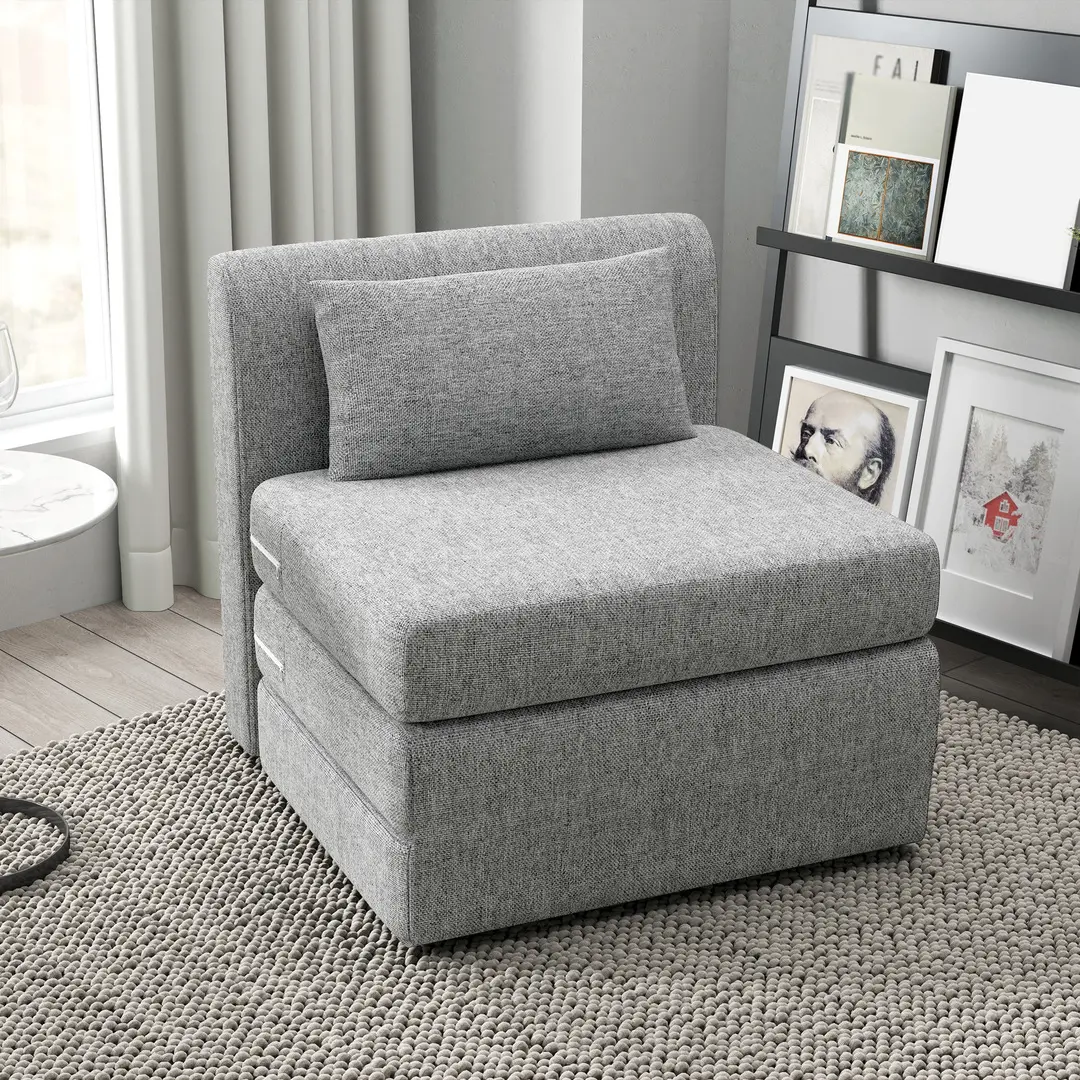 Fotoliu extensibil Homcom 83B-076V00GY (Grey)