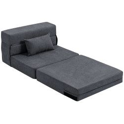 Fotoliu extensibil Homcom 83B-364V01CG (Dark Grey) Thumb