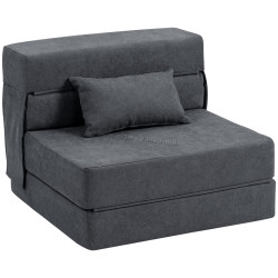 Fotoliu extensibil Homcom 83B-364V01CG (Dark Grey)