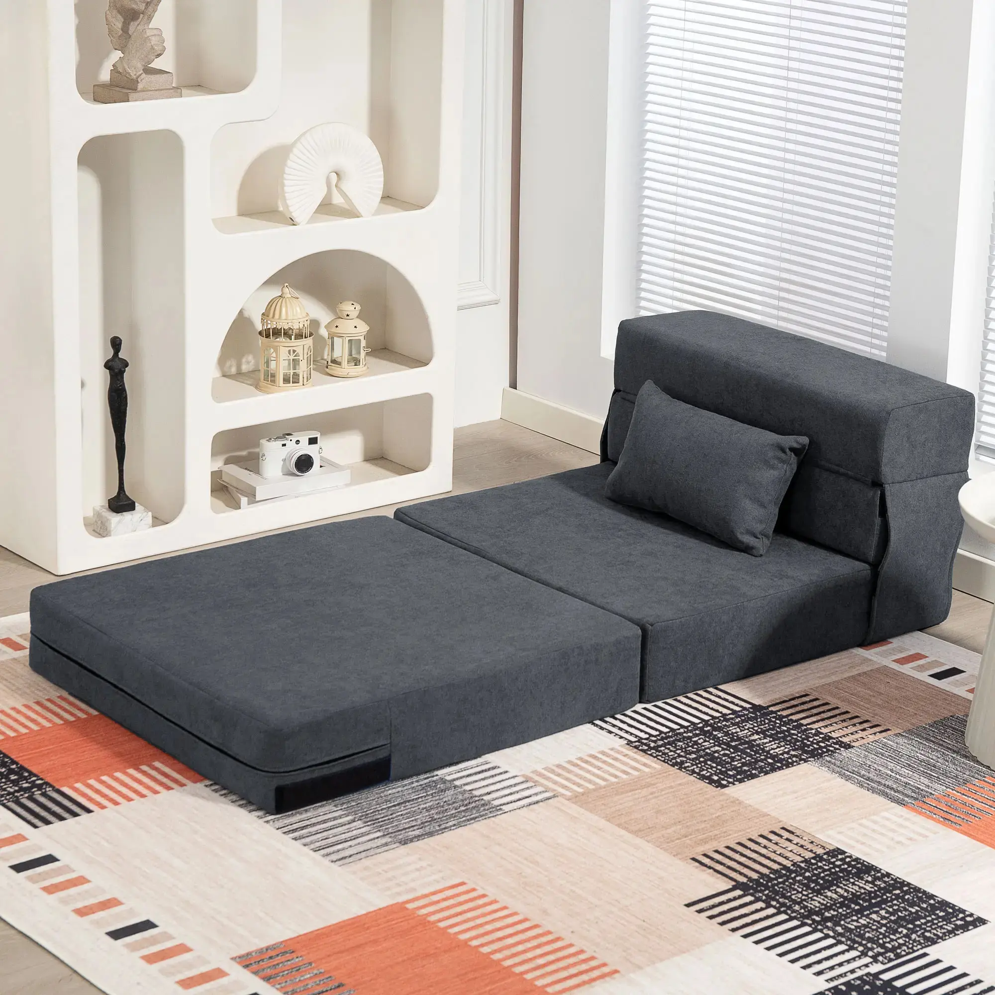 Fotoliu extensibil Homcom 83B-364V01CG (Dark Grey) - 6