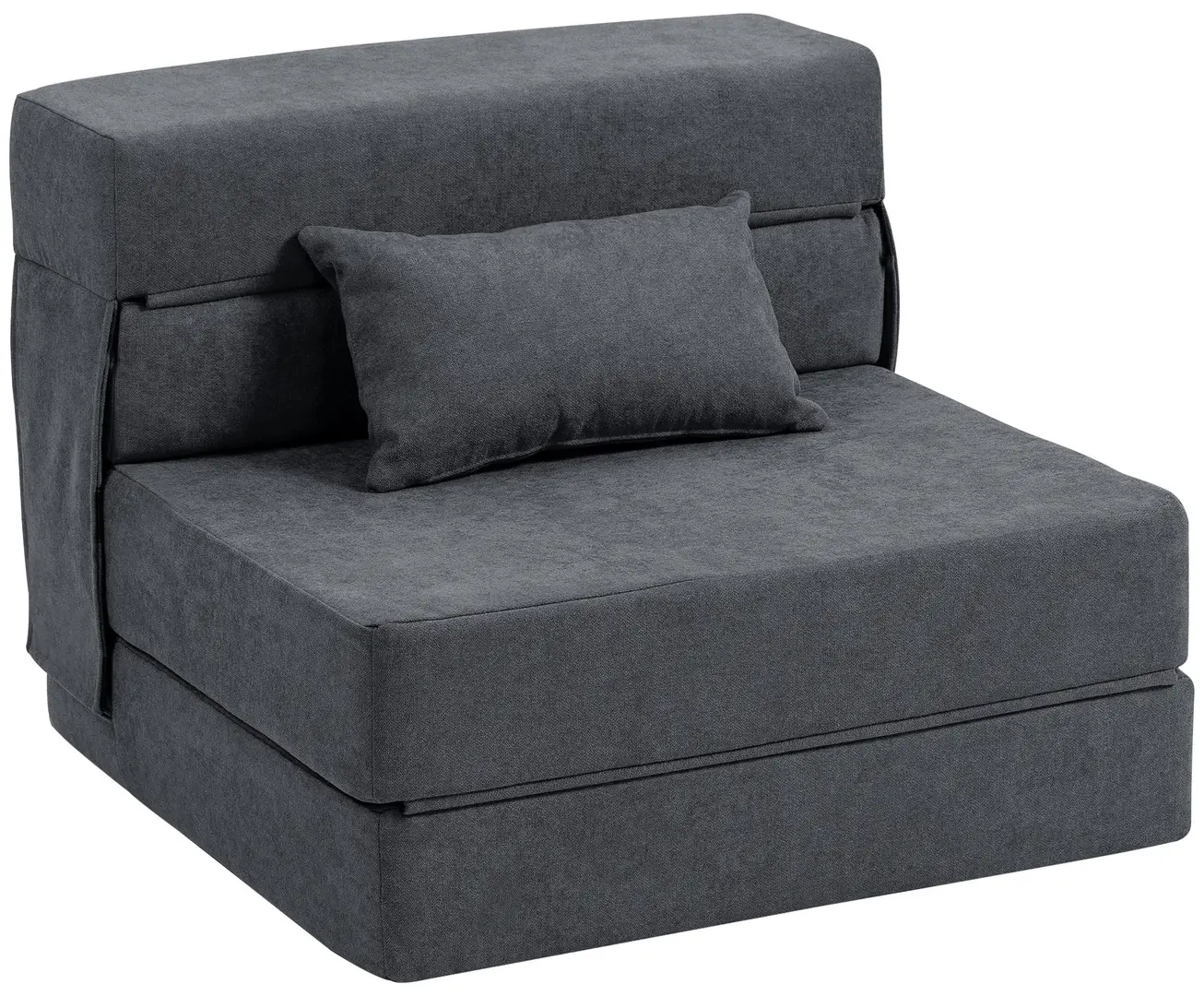 Fotoliu extensibil Homcom 83B-364V01CG (Dark Grey)
