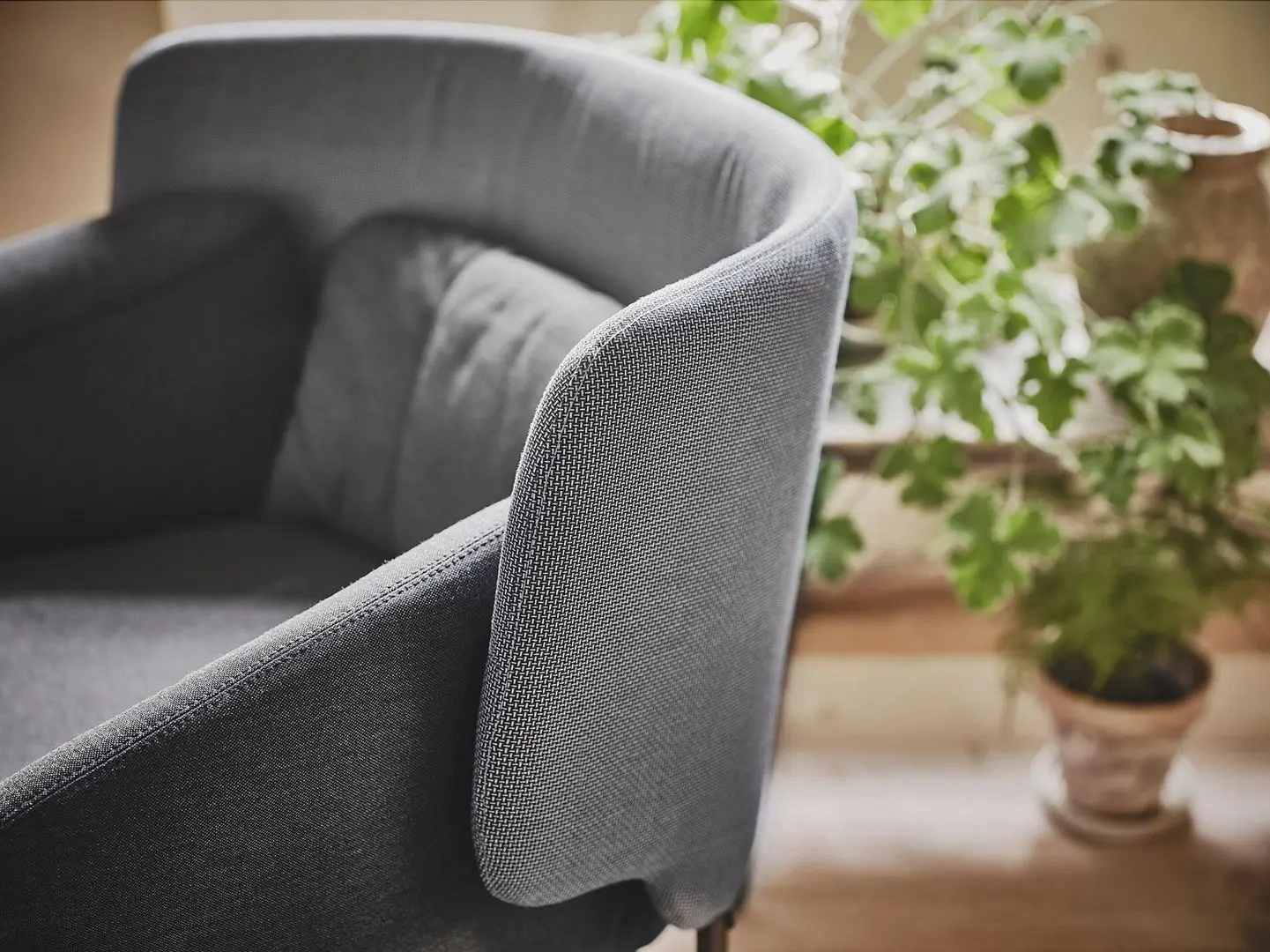 Кресло Ikea Bingsta (Висле Темно-серый/Кабуса Темно-серый)