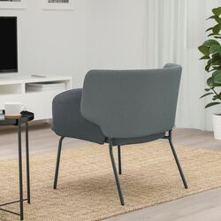 Кресло Ikea Bingsta (Висле Темно-серый/Кабуса Темно-серый) Thumb