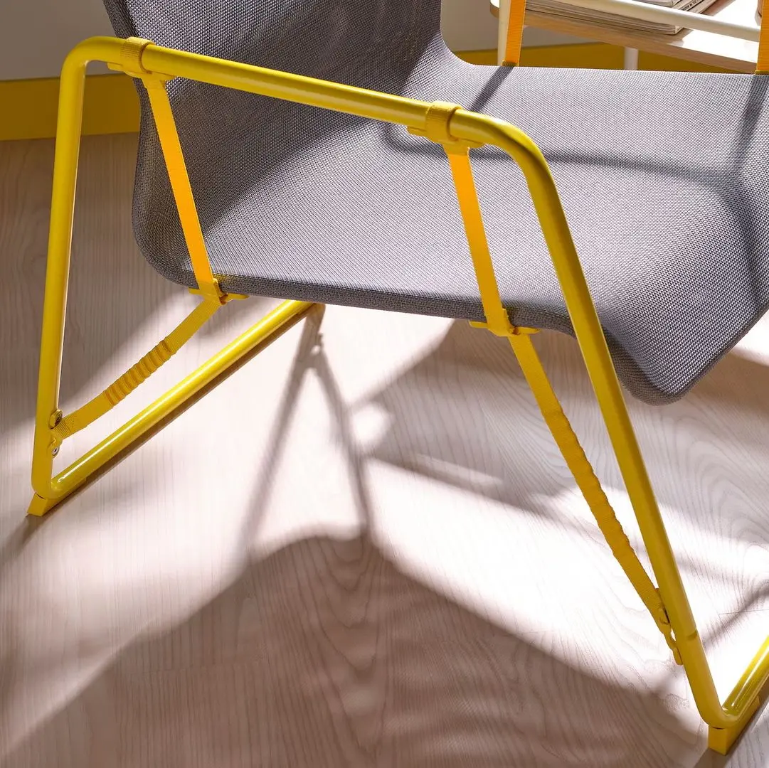 Fotoliu Ikea Brannboll (Gri/Galben)