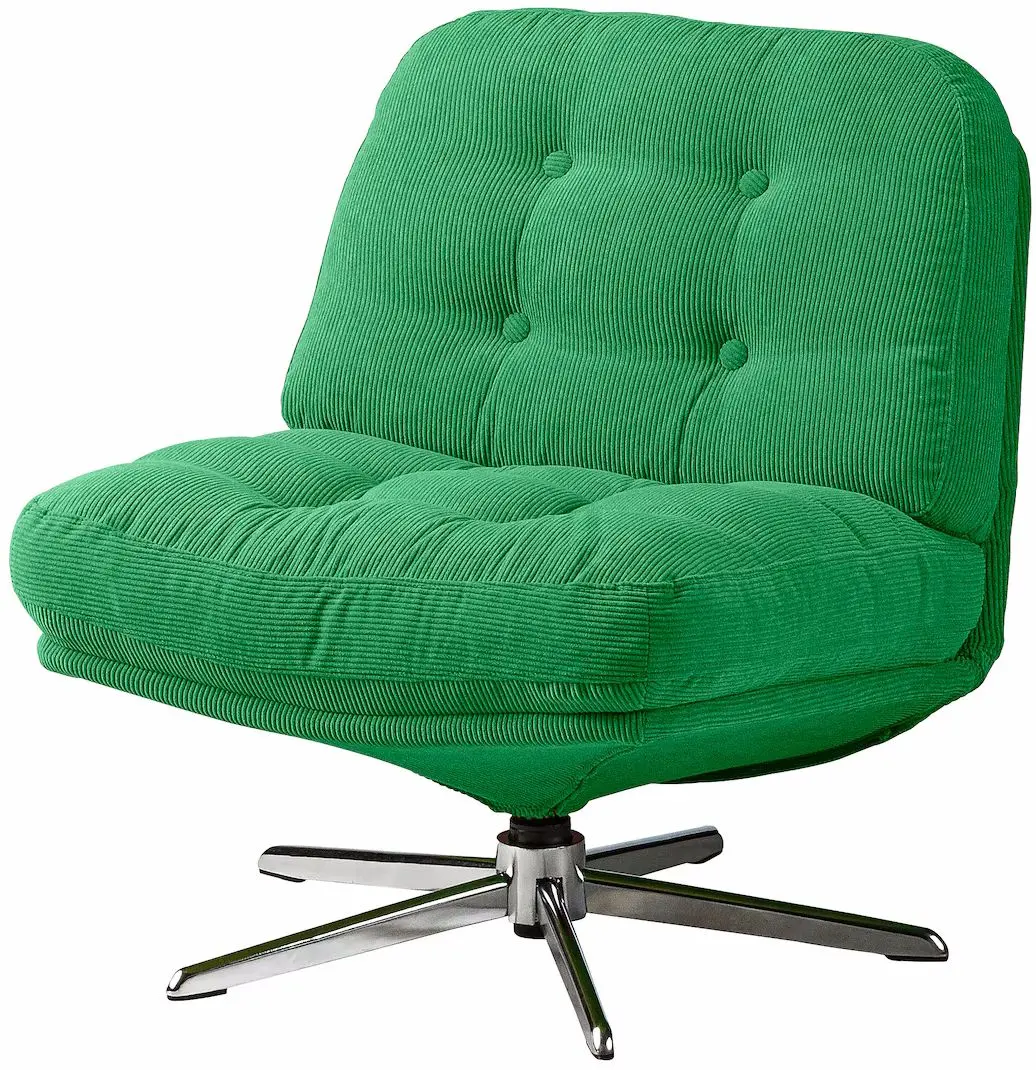 Fotoliu Ikea Dyvlinge/Kelinge rotativ (Verde)