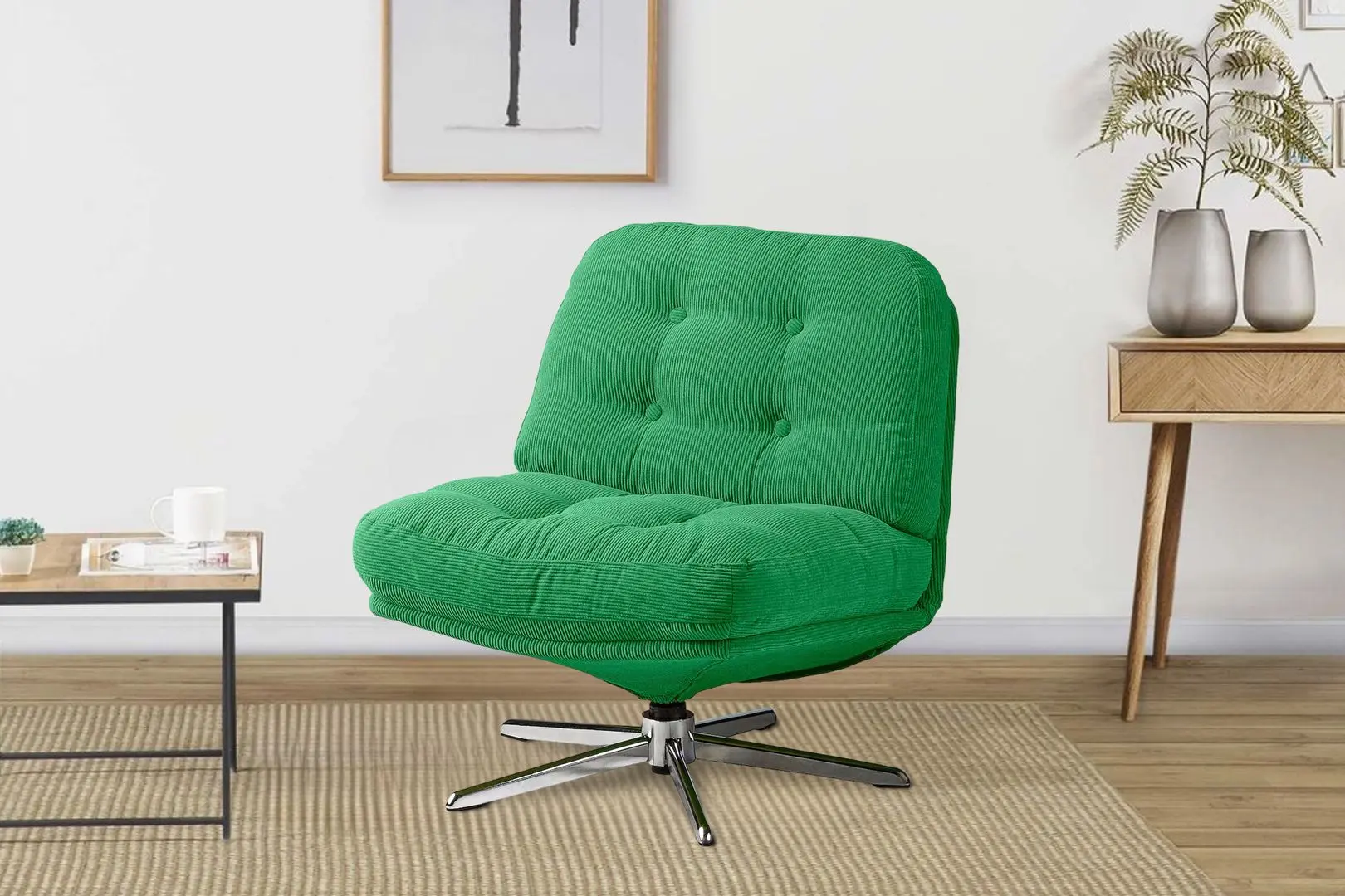 Fotoliu Ikea Dyvlinge/Kelinge rotativ (Verde)