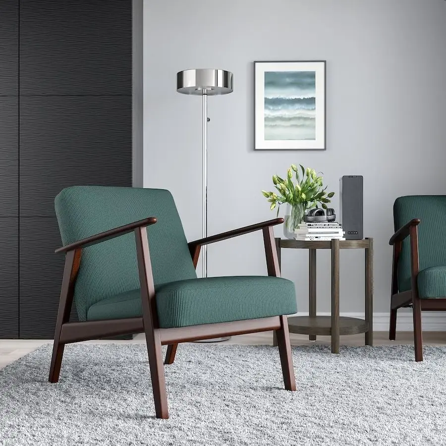 Fotoliu Ikea Ekenaset (Kelinge Gri-Turcoaz)