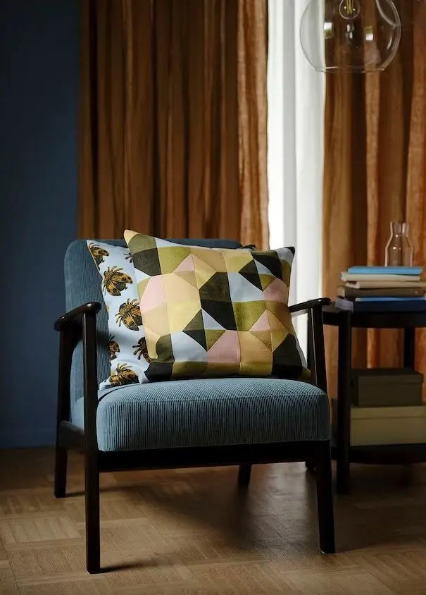 Fotoliu Ikea Ekenaset (Kelinge Gri-Turcoaz)