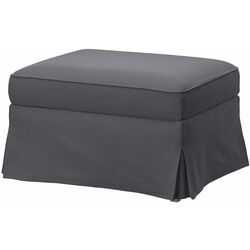 Fotoliu Ikea Ektorp/Hakebo cu puf (Gri Inchis) Thumb