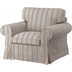 Fotoliu Ikea Ektorp/Karlshov cu puf (Bej/Multicolor) Thumb