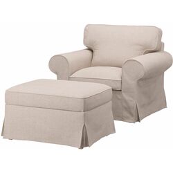 Fotoliu Ikea Ektorp/Kilanda cu puf (Bej Deschis) Thumb
