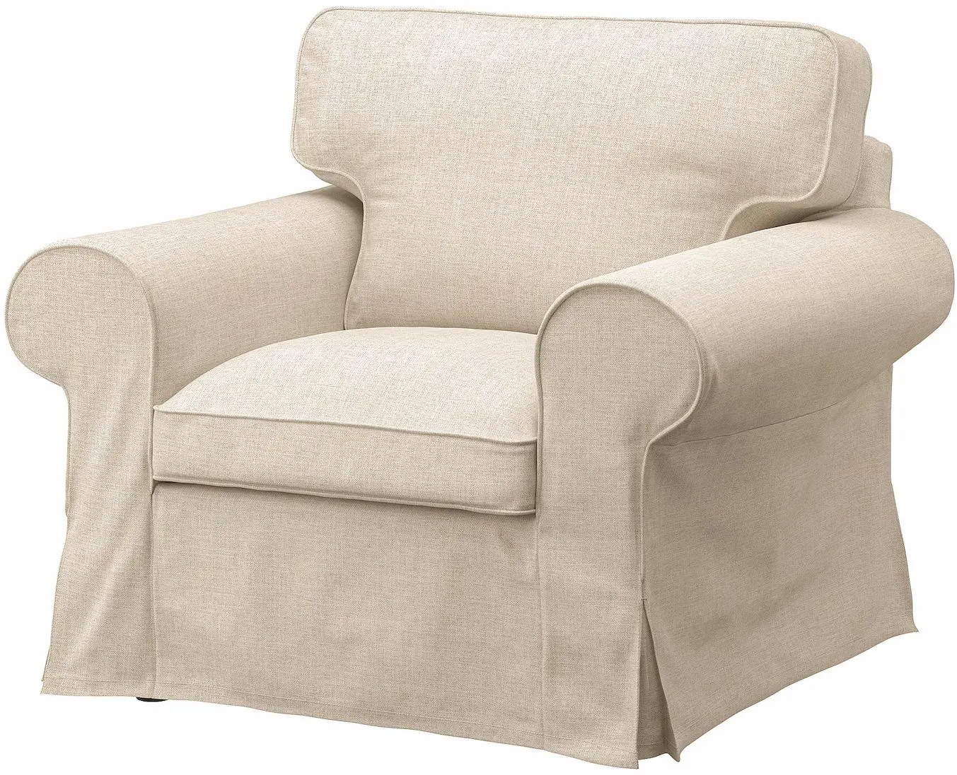 Fotoliu Ikea Ektorp/Kilanda cu puf (Bej Deschis)