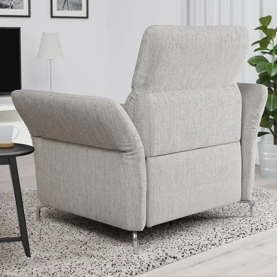 Кресло Ikea Fammarp/Viarp (Бежево-коричневый/Металл) - 3