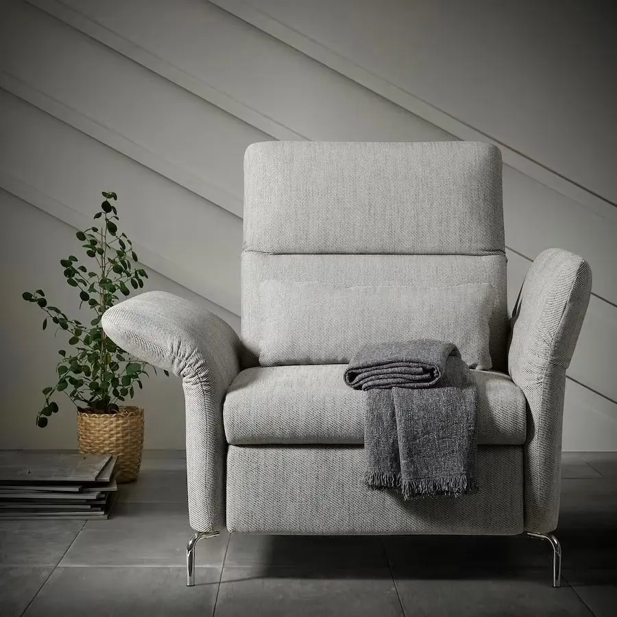 Кресло Ikea Fammarp/Viarp (Бежево-коричневый/Металл) - 4