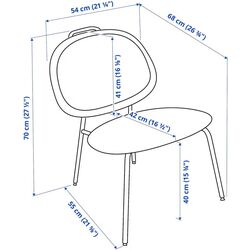 Кресло Ikea Gavle/Diserod (Красный) Thumb