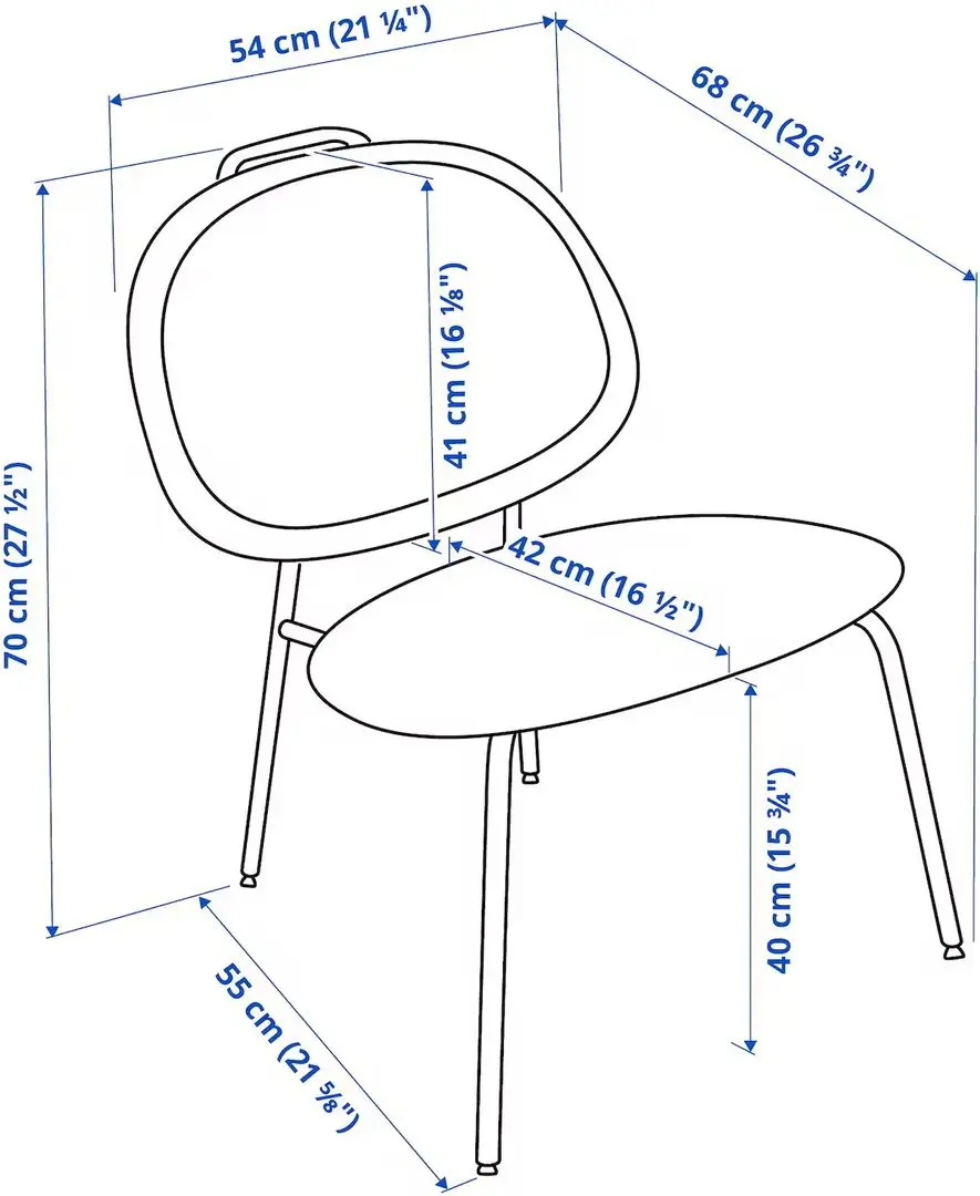 Кресло Ikea Gavle/Diserod (Красный)