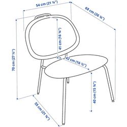 Кресло Ikea Gavle/Diserod (Серый) Thumb