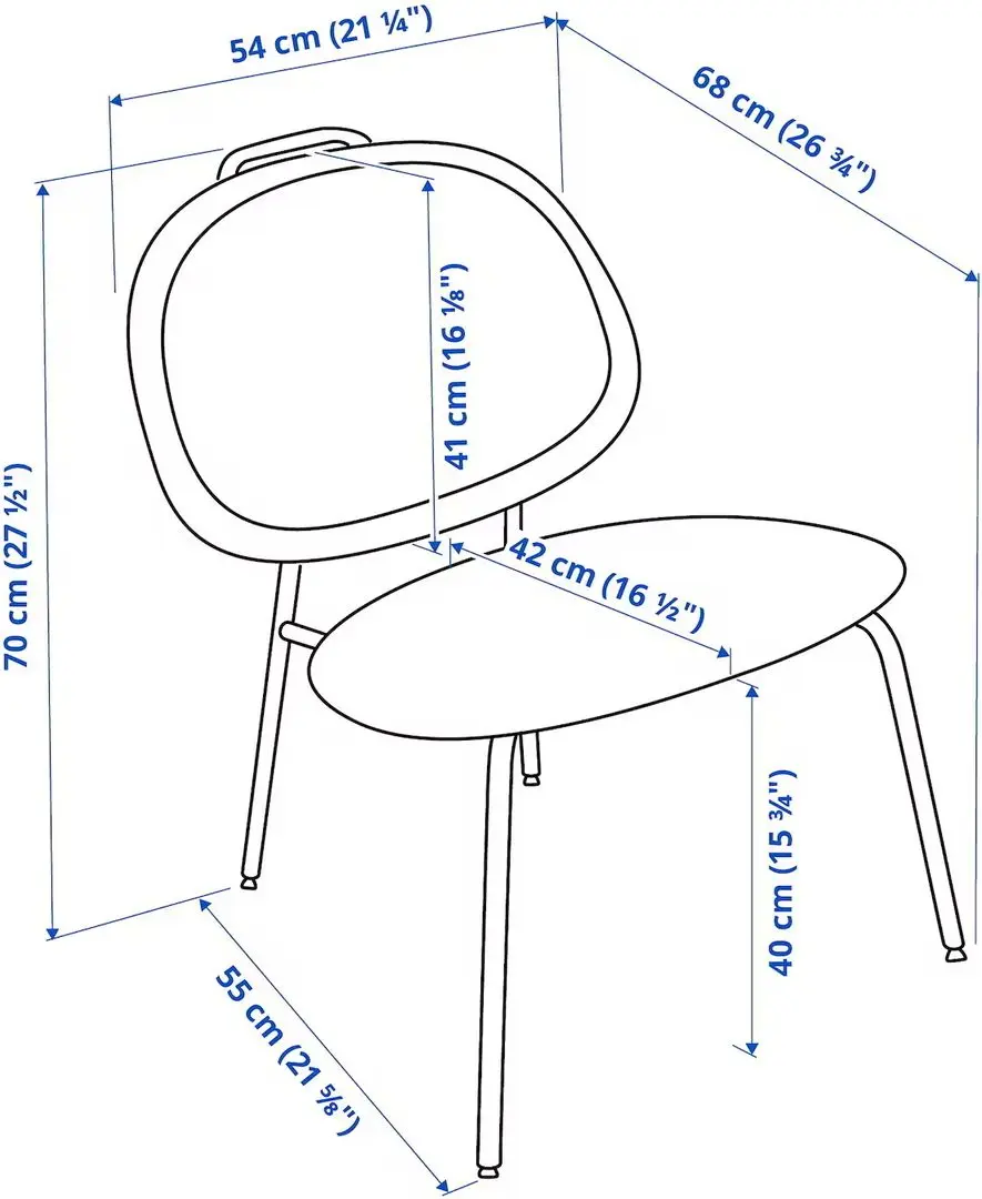 Кресло Ikea Gavle/Diserod (Серый)