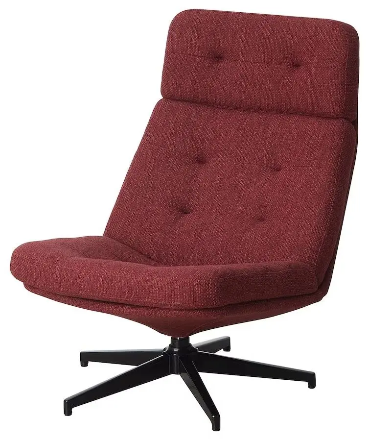Fotoliu Ikea Havberg rotativ (Lejde Roşu-Maro)