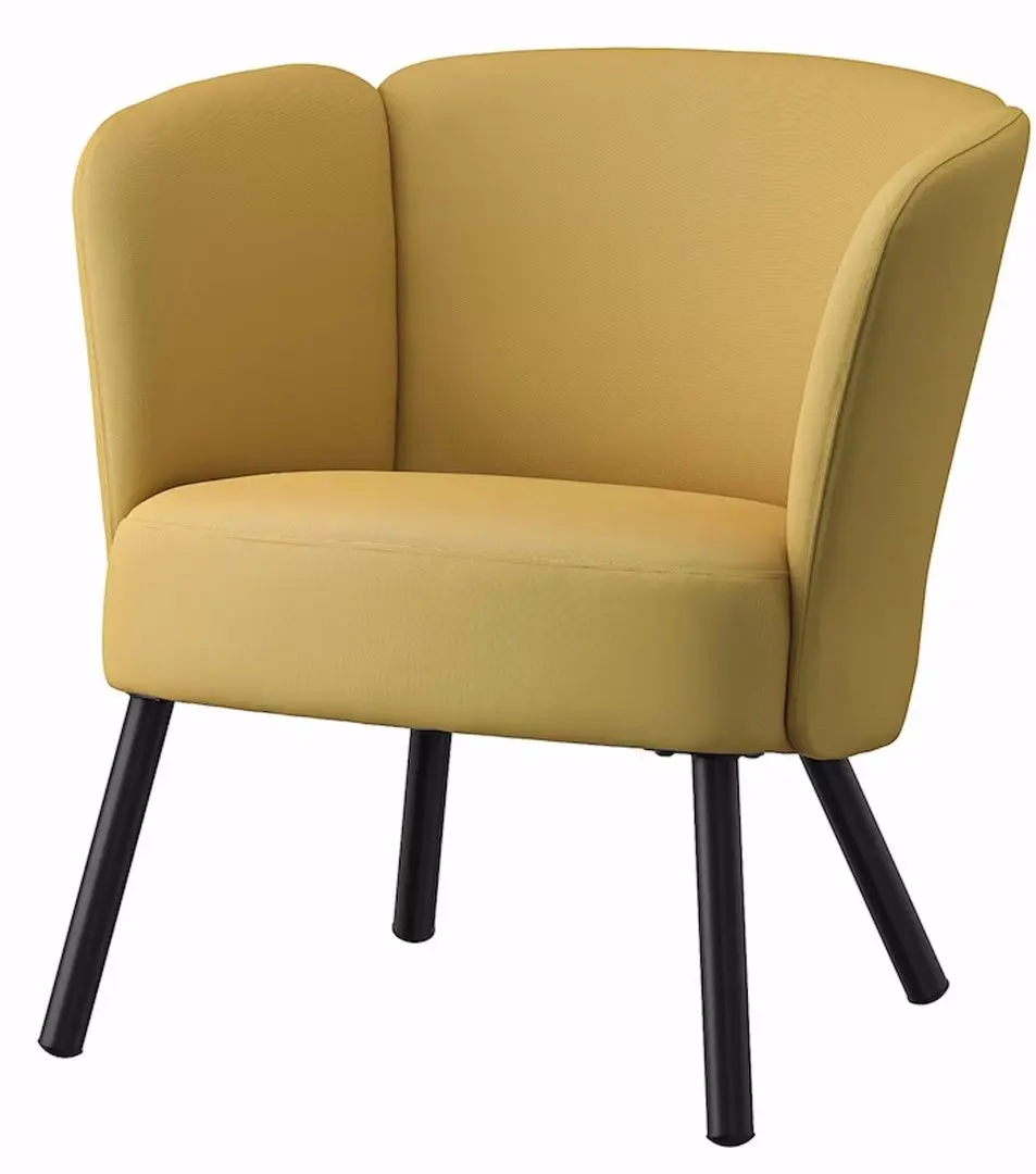 Fotoliu Ikea Herrakra/Diserod (Galben Inchis)