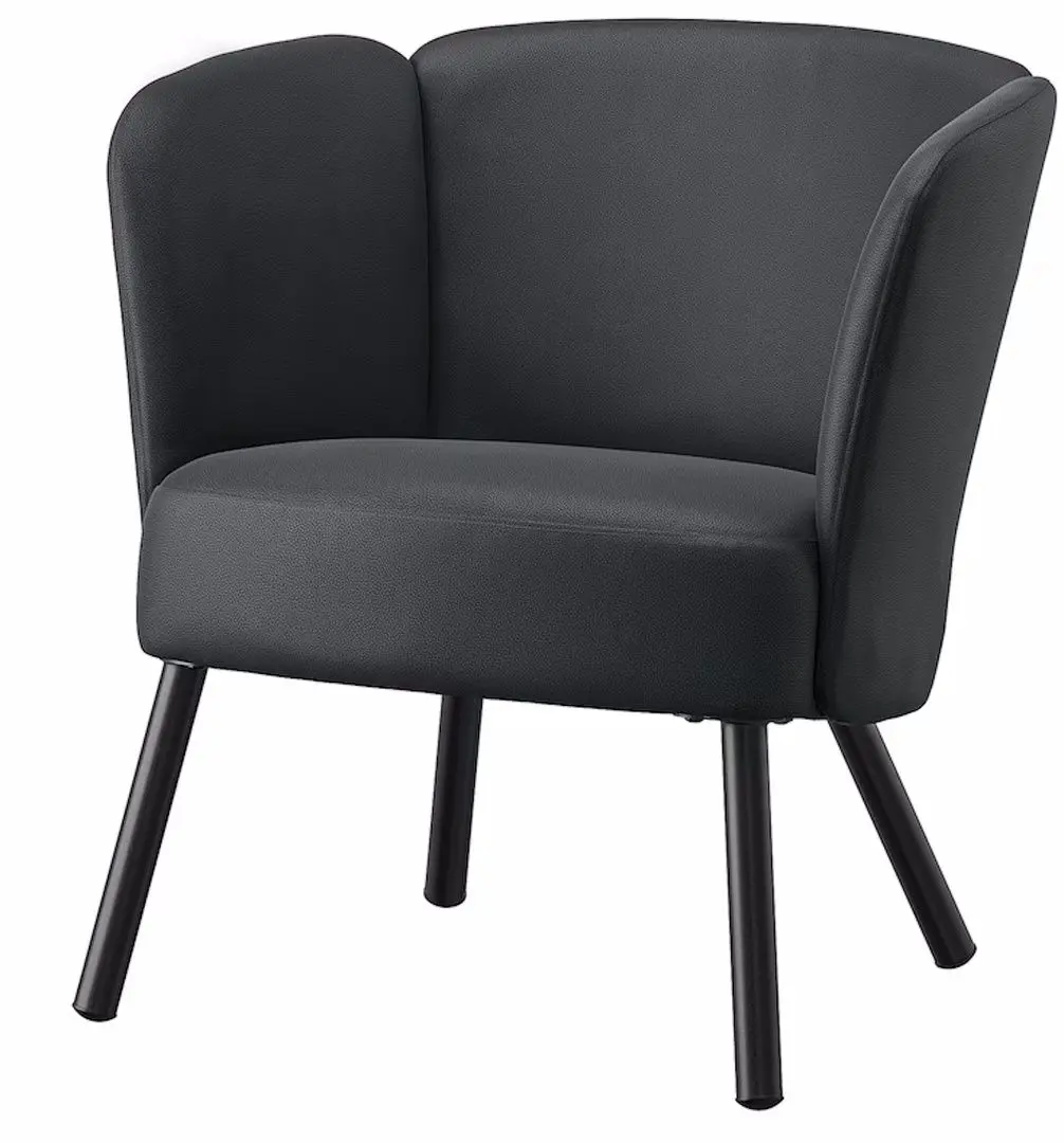 Fotoliu Ikea Herrakra/Skulsta (Negru)