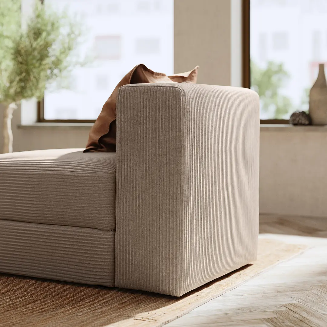 Кресло Ikea Jattebo/Samsala место для хранения (Серо-бежевый) - 3