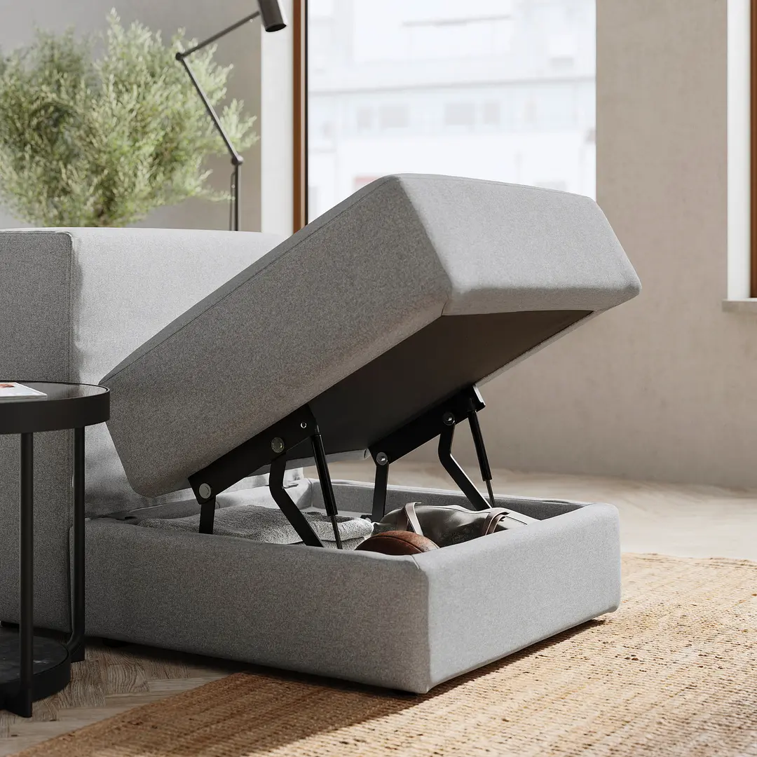 Кресло Ikea Jattebo/Tonerud место для хранения (Серый) - 2