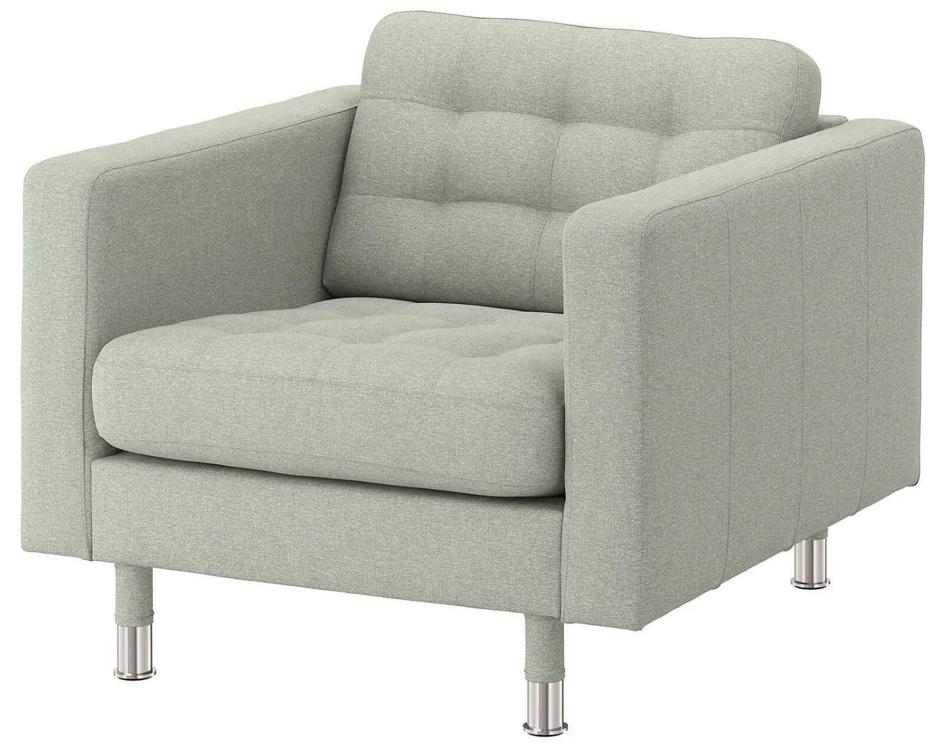 Кресло Ikea Landskrona Металл (Гуннаред Светло-зеленый)