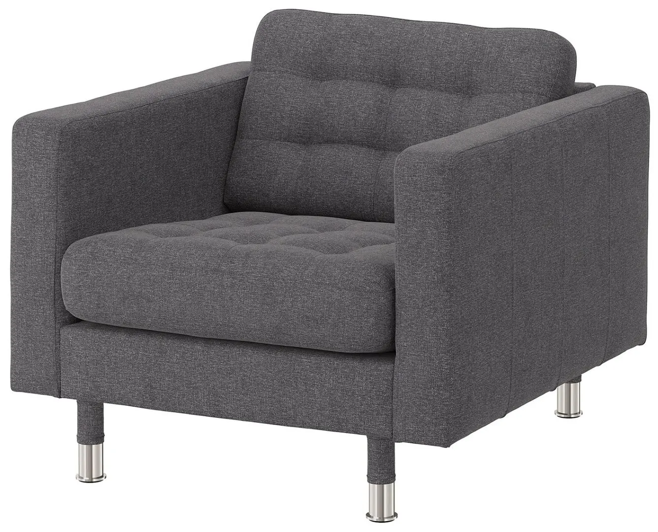 Кресло Ikea Landskrona Металл (Гуннаред Темно-серый)