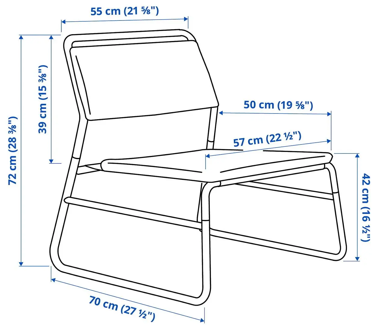 Кресло Ikea Linneback/Orrsta (Оливковый)