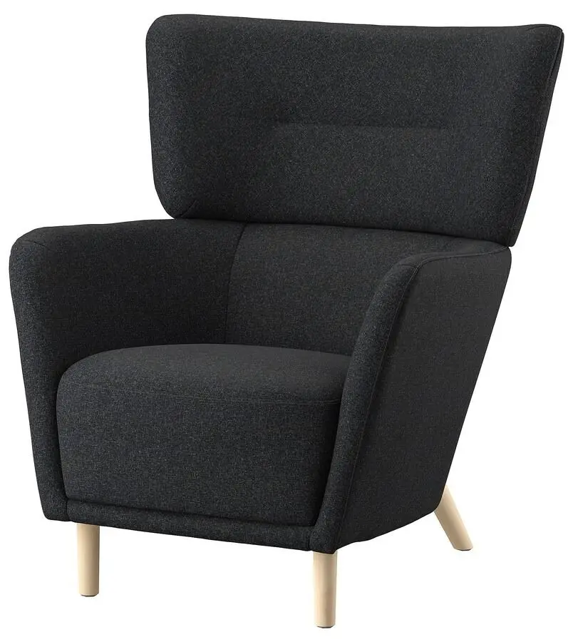 Fotoliu Ikea Oskarshamn (Gunnared Negru-Gri)