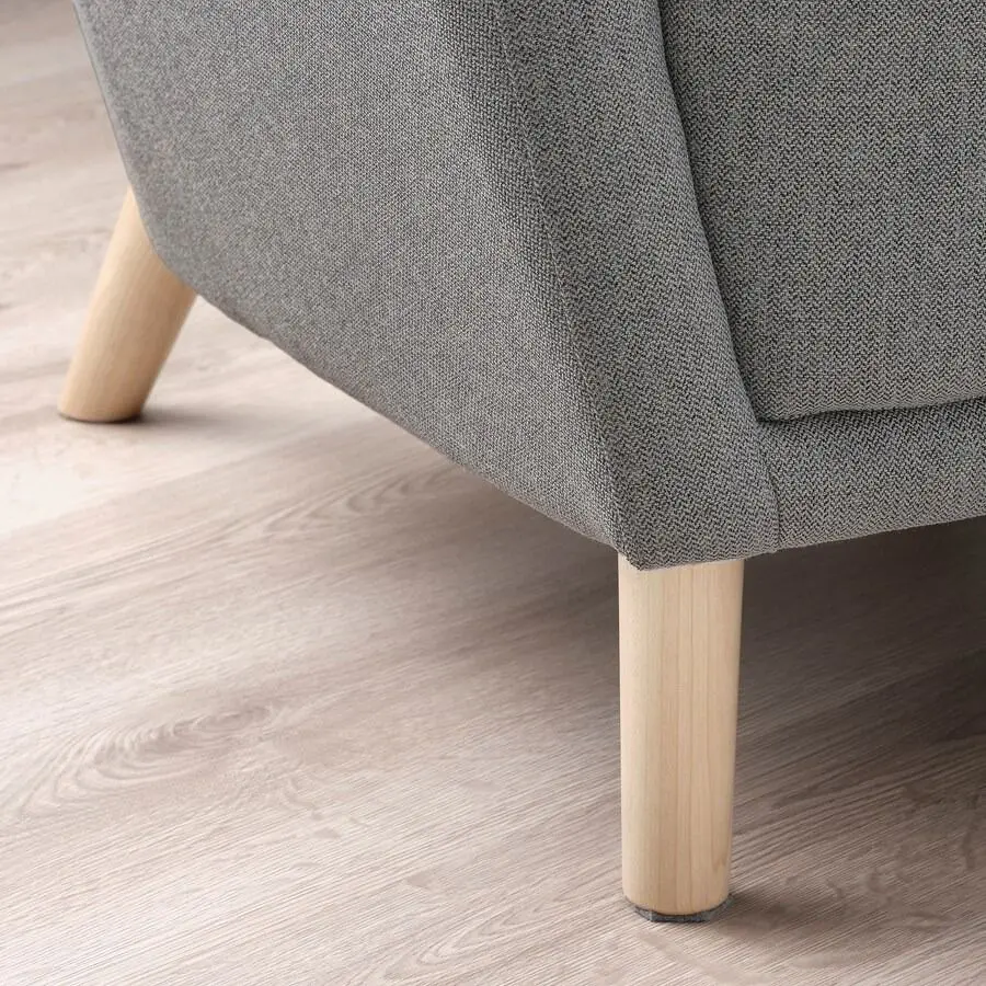 Кресло Ikea Oskarshamn/Tibbleby (Бежевый/Серый)