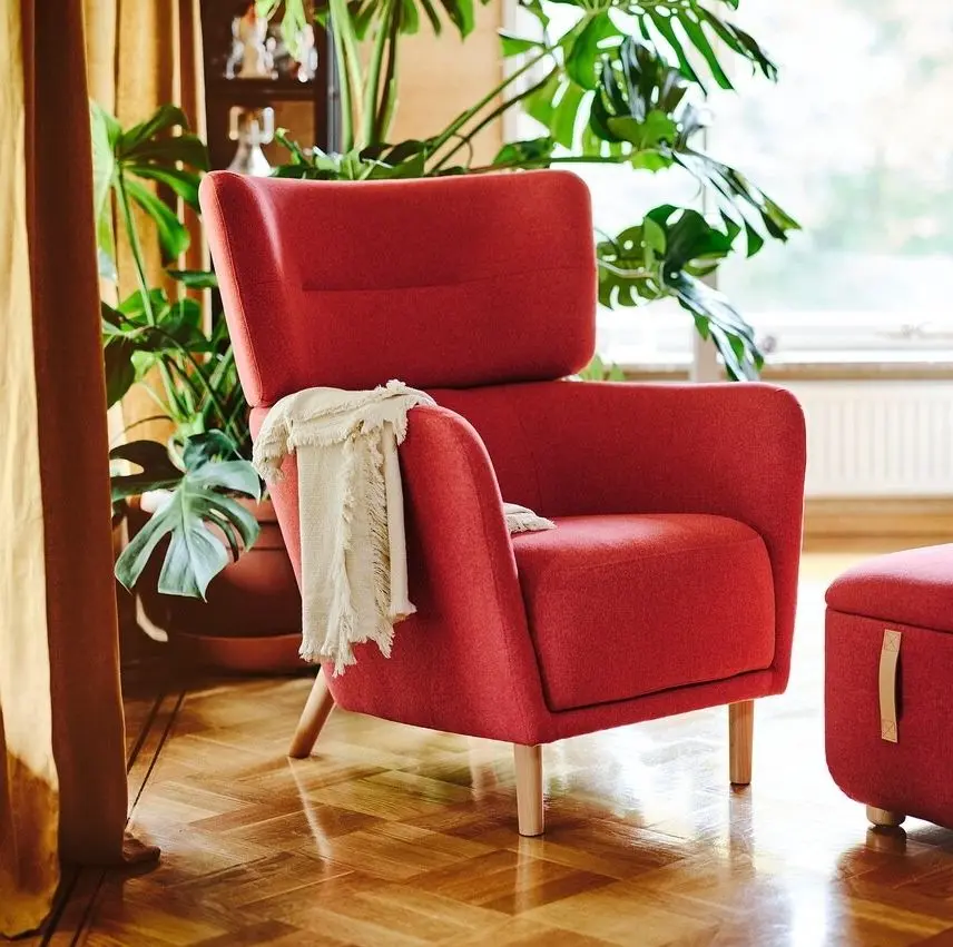 Fotoliu Ikea Oskarshamn (Tonerud Rosu)