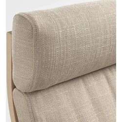 Fotoliu Ikea Poang (Furnir Stejar alb/Hillared Bej) Thumb