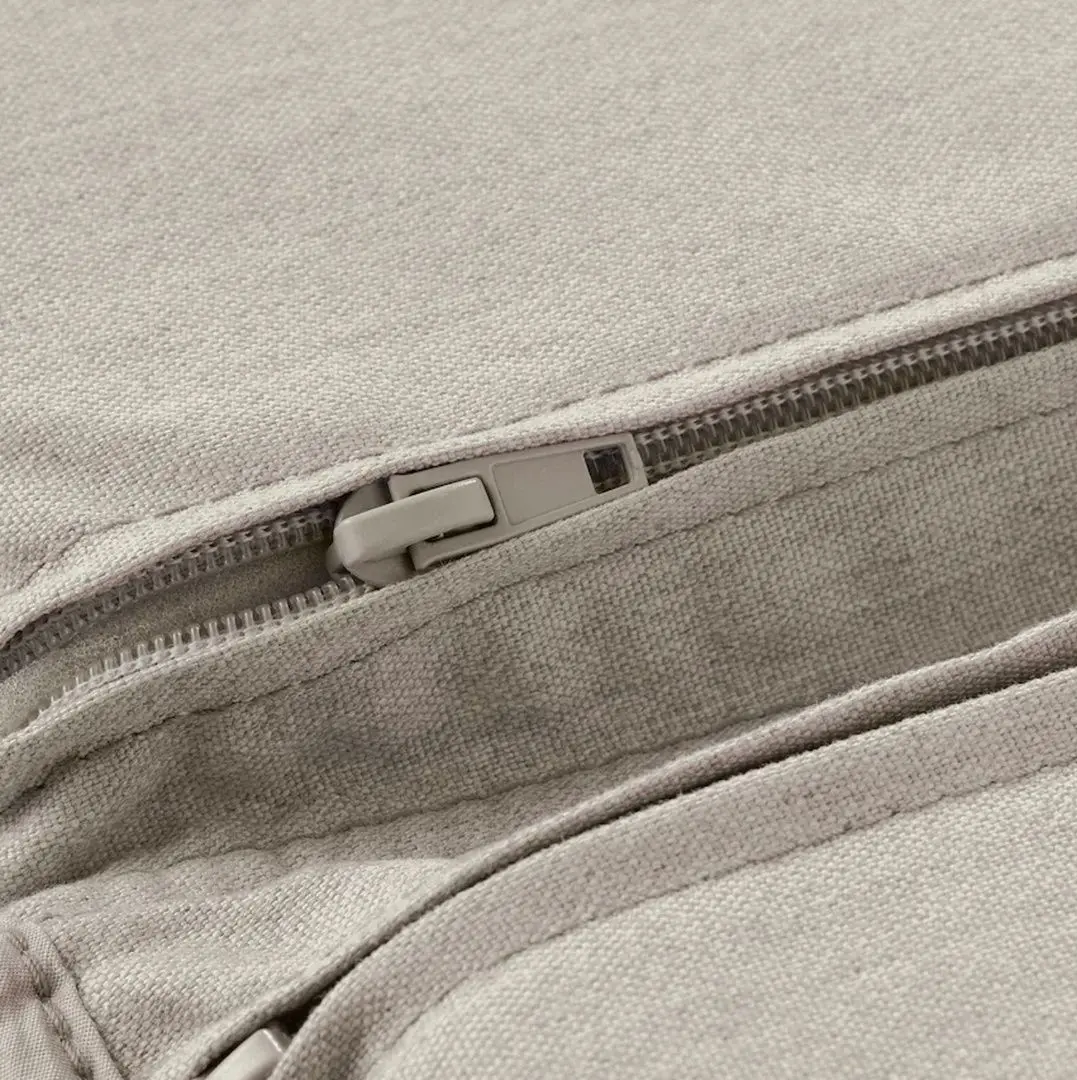 Fotoliu Ikea Poang/Knisa (Furnir stejar alb/Bej deschis)