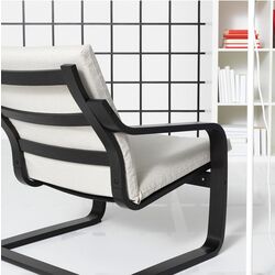 Fotoliu Ikea Poang/Katorp (Black/Natural//Bej) Thumb