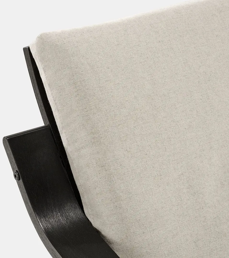 Fotoliu Ikea Poang/Katorp (Black/Natural//Bej)