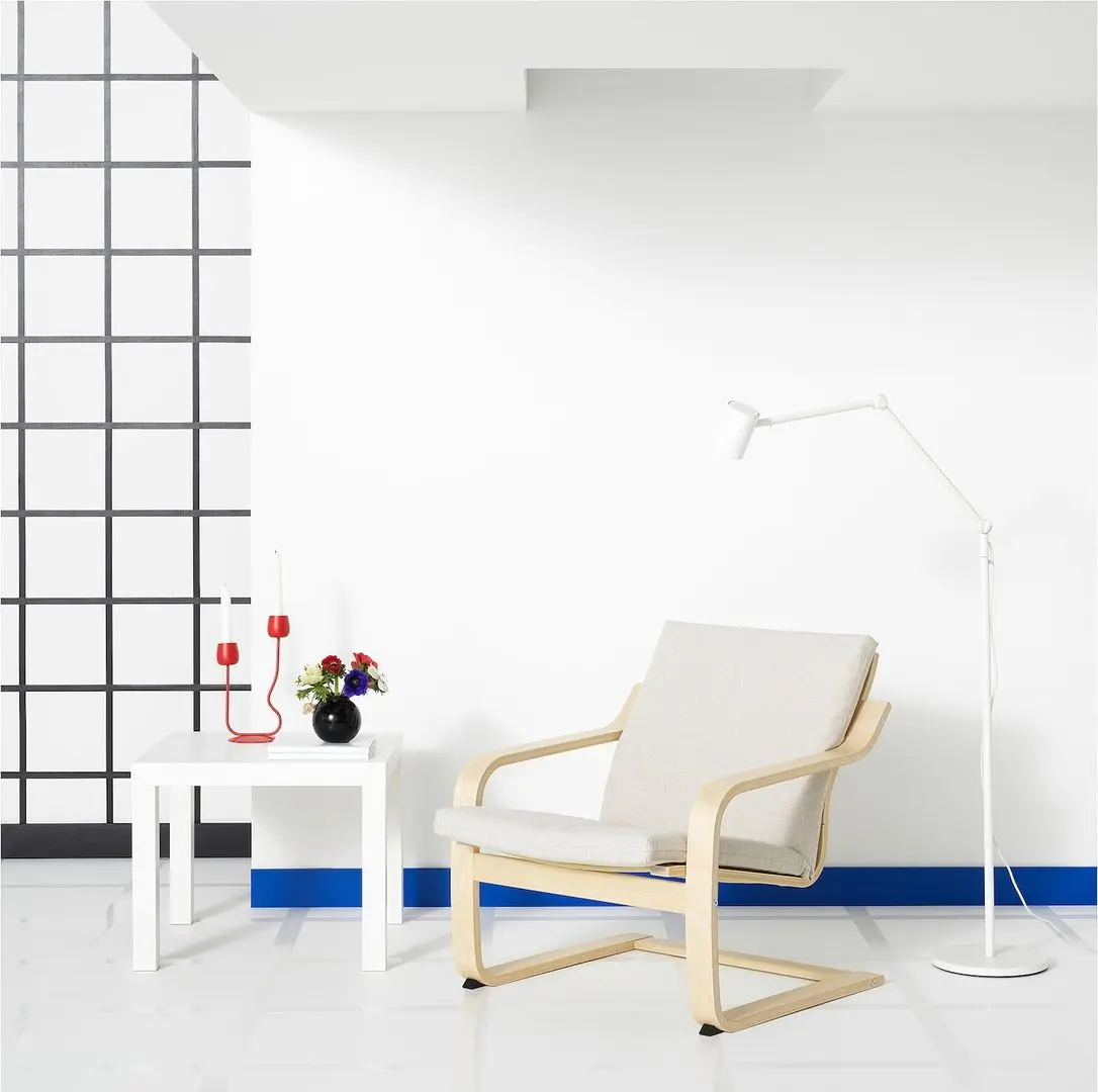 Fotoliu Ikea Poang/Katorp (Natural/Bej)