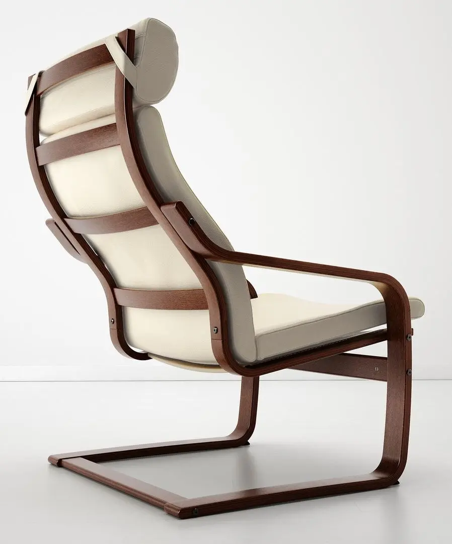 Fotoliu Ikea Poang (Maro/Glose Ecru)